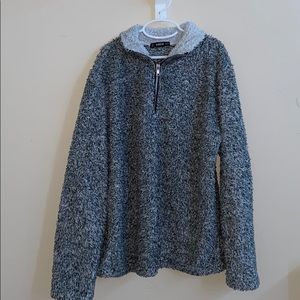 Fluffy quarter zip